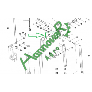 Втулка Optima Kverneland АС670027 AC670027